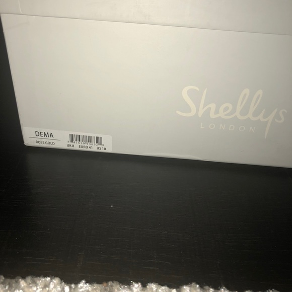 Shellys London Dema Rose Gold Leather Flatform 41 - Picture 5 of 6